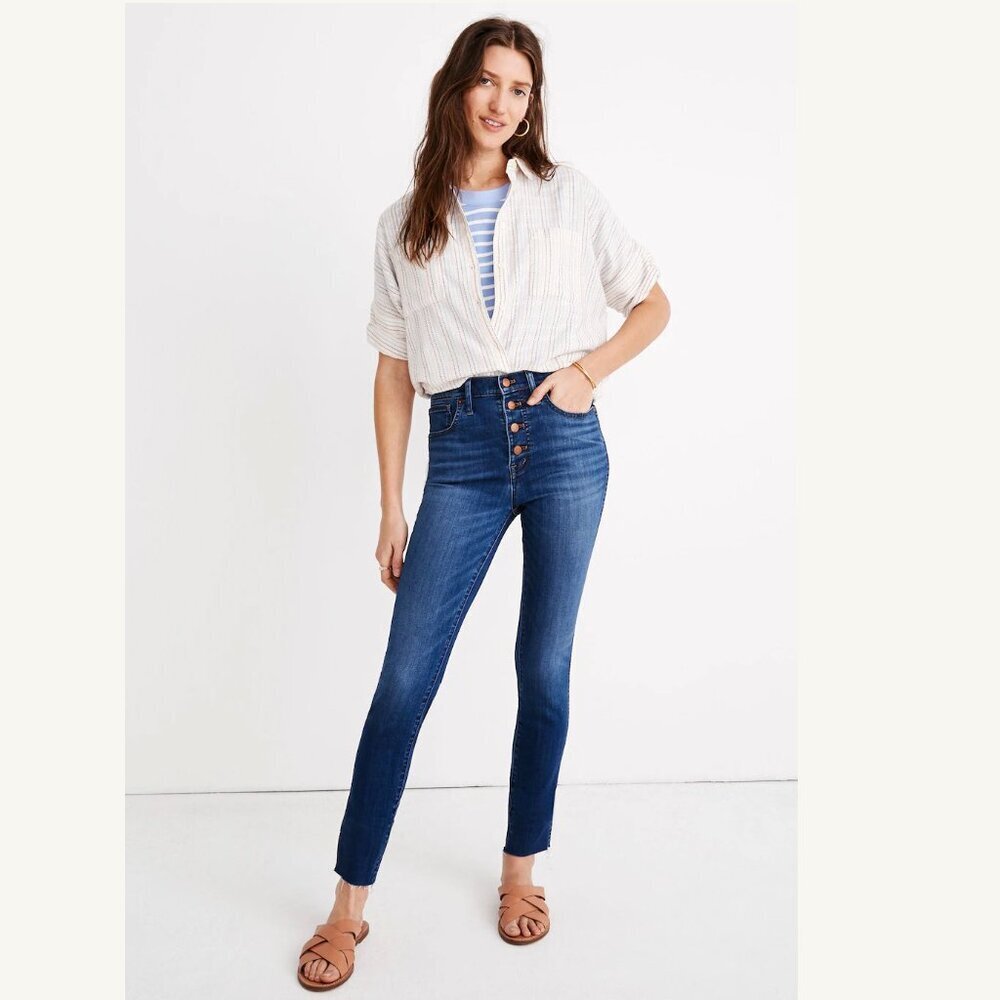 Madewell 10" High Rise Skinny Crop Jeans Size 29